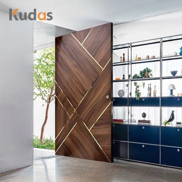 باب خشبي صلب، باب أمامي، مورد صيني، سعر المصنع، فاخر