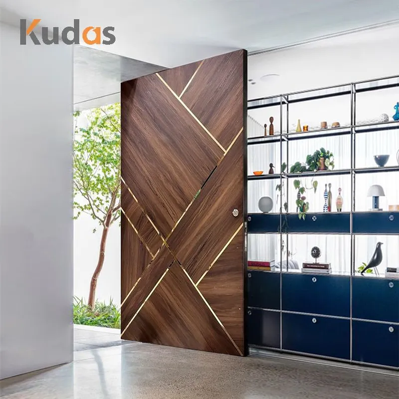 باب خشبي صلب، باب أمامي، مورد صيني، سعر المصنع، فاخر