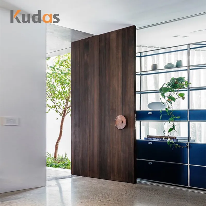 باب أمامي من الخشب الصلب بسعر فيلا فاخرة باب رئيسي من خشب الجوز