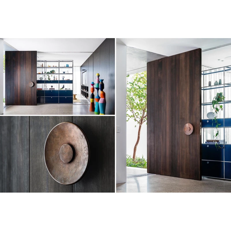 باب أمامي من الخشب الصلب بسعر فيلا فاخرة باب رئيسي من خشب الجوز