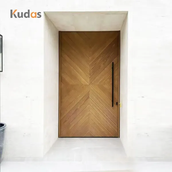 أبواب خشبية صلبة خارجية مقاومة للحريق من الخشب الصلب