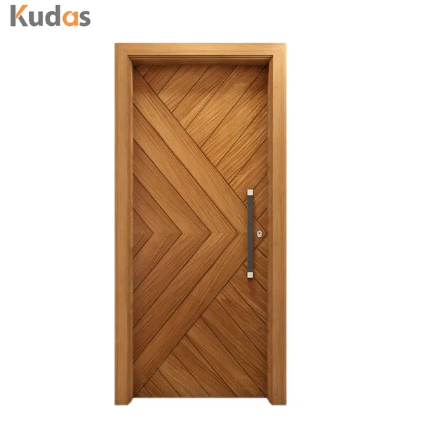 باب خشب متين أمامي متأرجح من خشب البلوط  