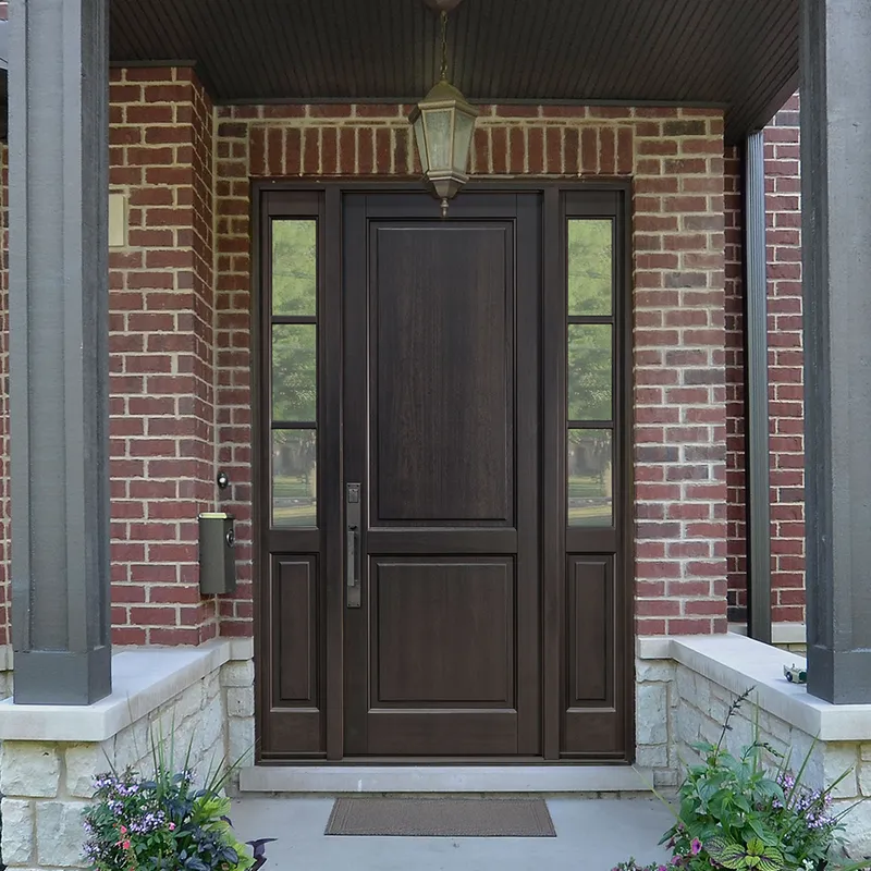 أبواب دخول خارجية مصنوعة من الألياف الزجاجية مقاومة للماء للمنزل