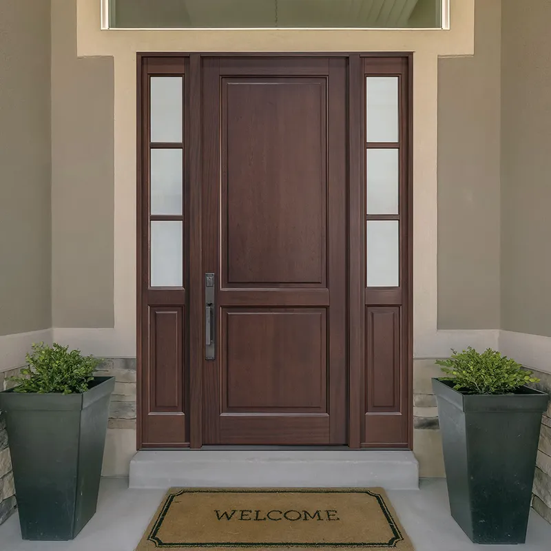 أبواب دخول خارجية مصنوعة من الألياف الزجاجية مقاومة للماء للمنزل