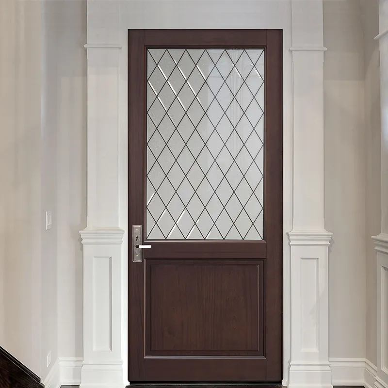 أبواب خشبية للمدخل الرئيسي الخشبي الخارجي المزدوج