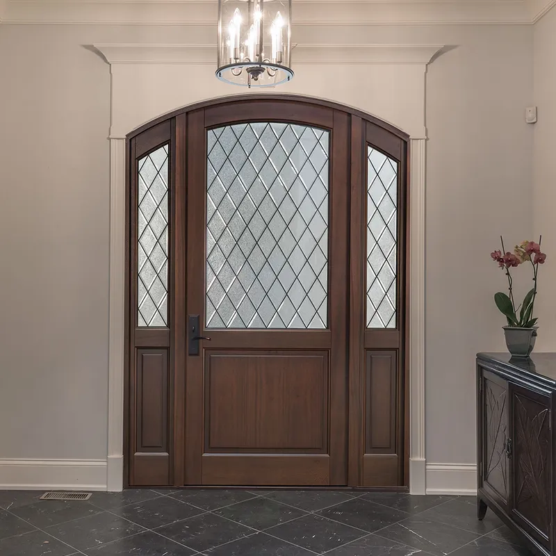 أبواب خشبية للمدخل الرئيسي الخشبي الخارجي المزدوج