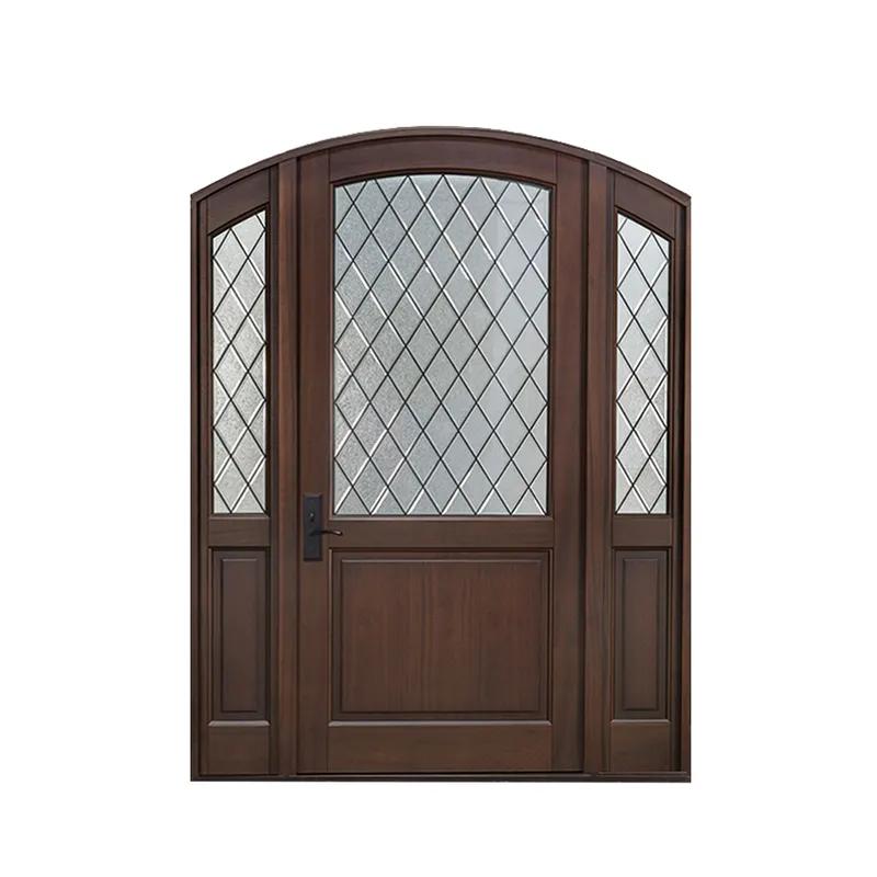 أبواب خشبية للمدخل الرئيسي الخشبي الخارجي المزدوج
