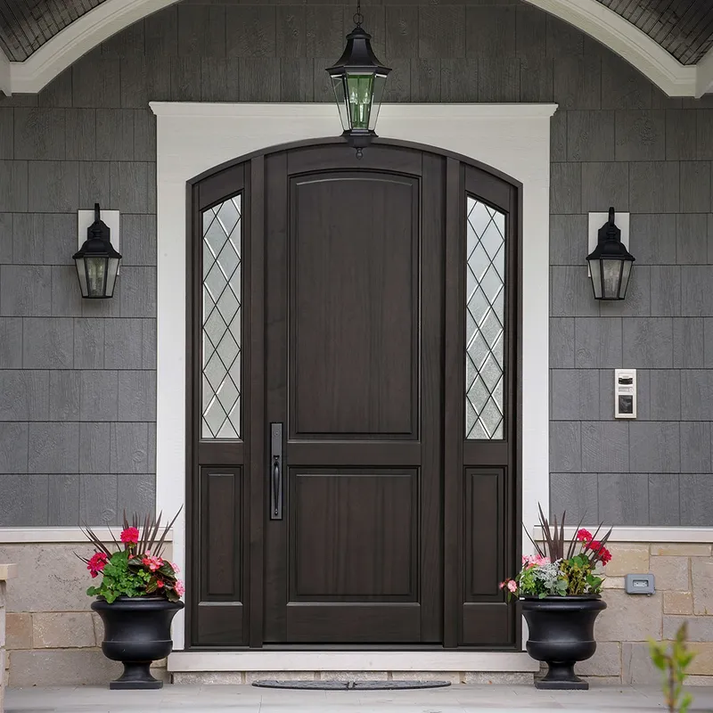 أمان أمامي خشبي محوري خارجي خارجي باب دخول خشبي حديث