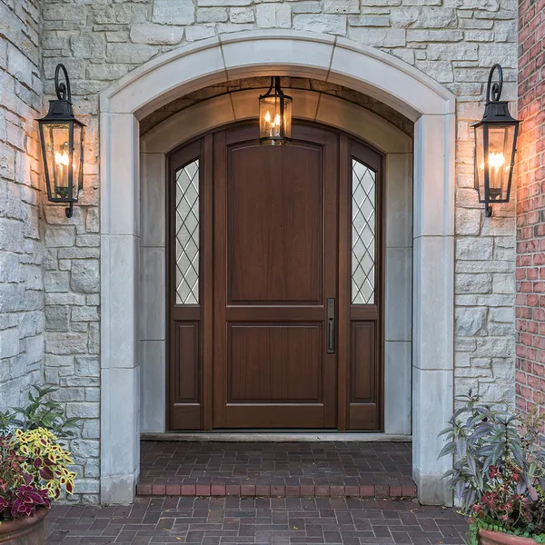 أمان أمامي خشبي محوري خارجي خارجي باب دخول خشبي حديث