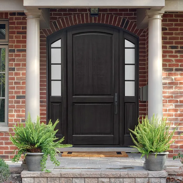 أمان أمامي خشبي محوري خارجي خارجي باب دخول خشبي حديث