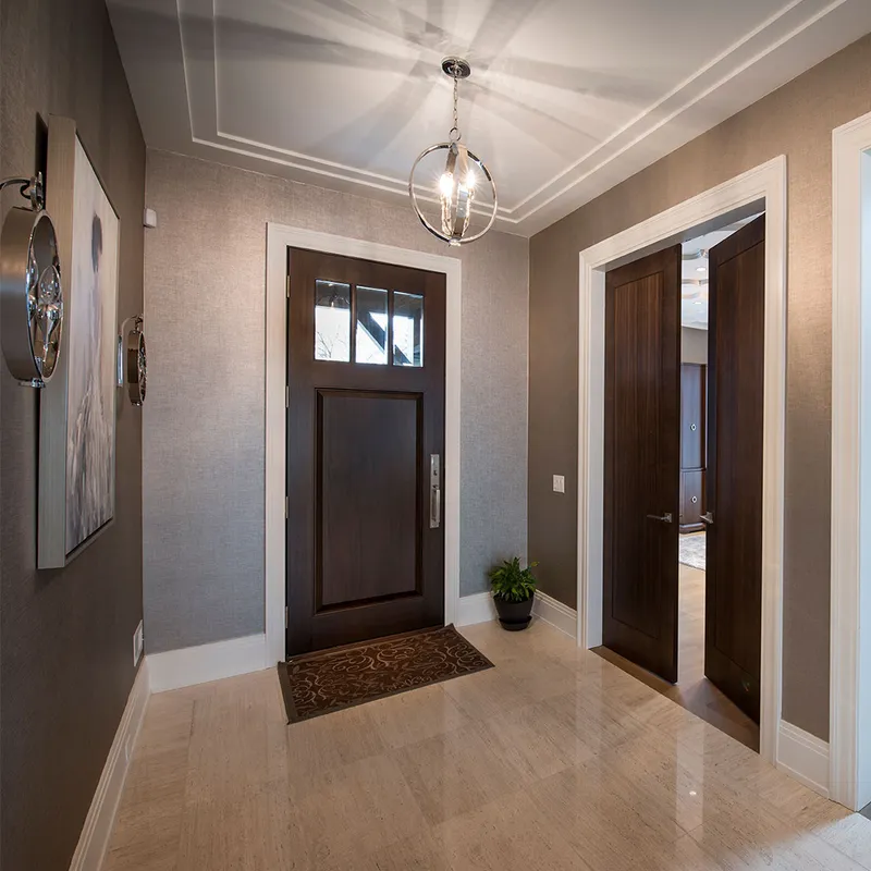 تصنيف الأبواب الخشبية الرئيسية للأمن الخارجي الصلب للدخول الأمامي للمنزل