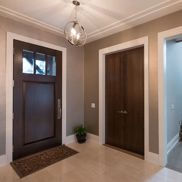 تصنيف الأبواب الخشبية الرئيسية للأمن الخارجي الصلب للدخول الأمامي للمنزل