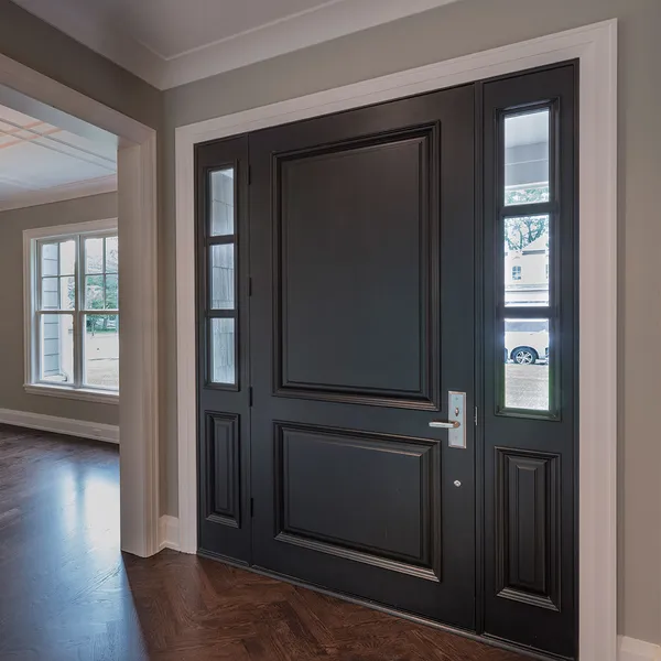 مدخل خارجي أنيق من الخشب الصلب، باب أمامي رئيسي صلب