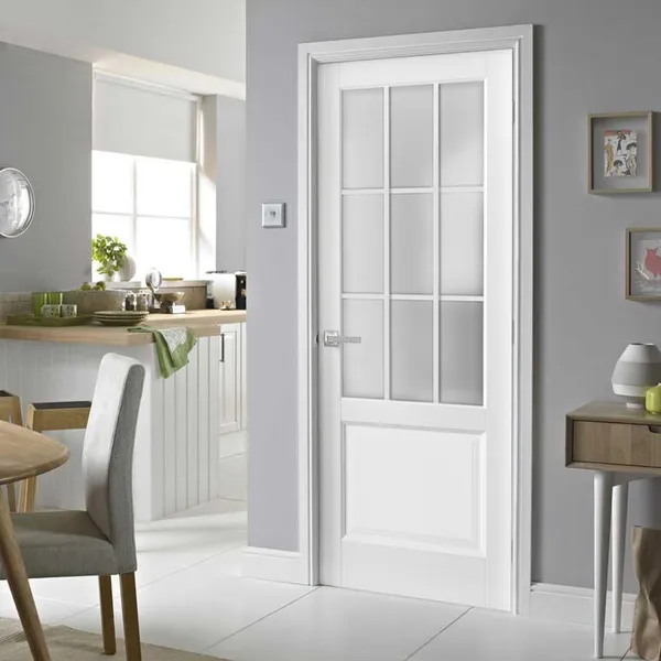 ألواح خشبية داخلية بسيطة من خشب الميلامين لباب خشبي للمكتب