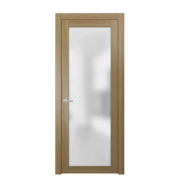 أبواب خشبية زجاجية، إطار من الألومنيوم الأبيض، أبواب الحمامات، الأبواب الداخلية