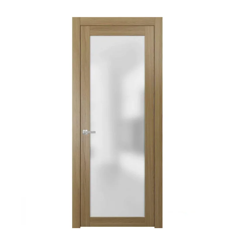 أبواب خشبية زجاجية، إطار من الألومنيوم الأبيض، أبواب الحمامات، الأبواب الداخلية