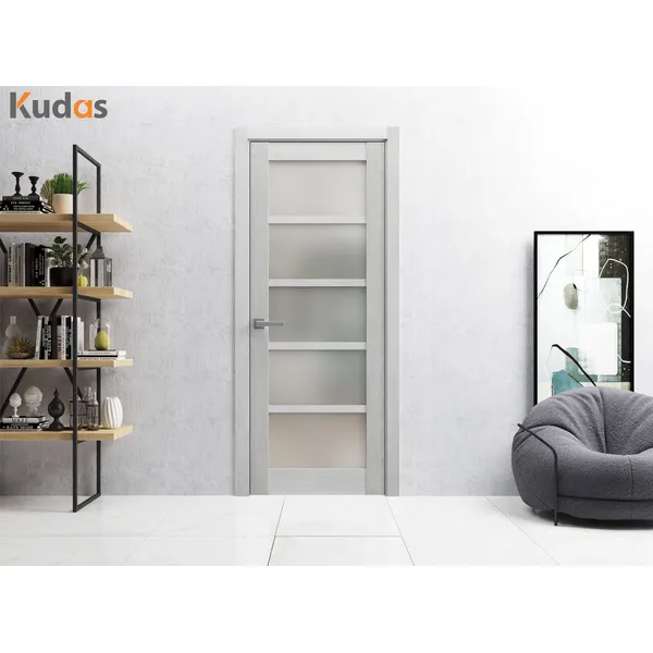 أبواب خشبية مجوفة داخلية من الخشب والبلاستيك