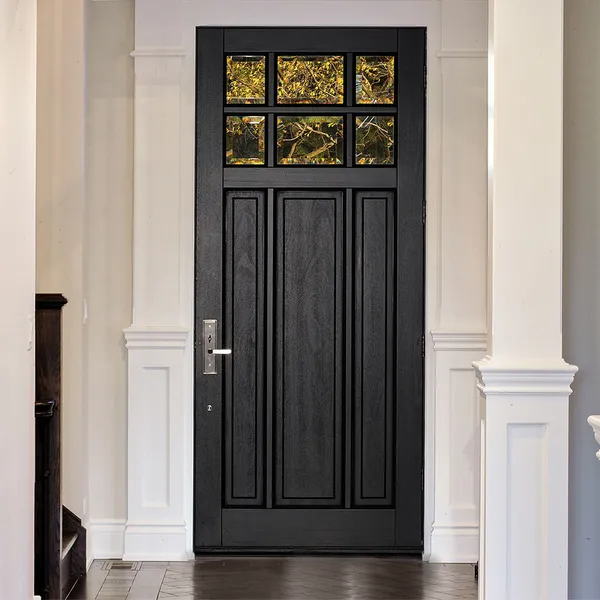 باب مدخل خشبي خارجي من الخشب الصلب المحوري الرئيسي للفيلا