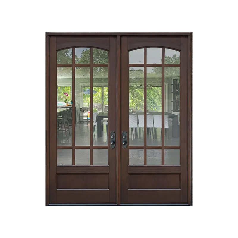 أبواب دخول خشبية حديثة مخصصة باب خارجي خشبي أمامي