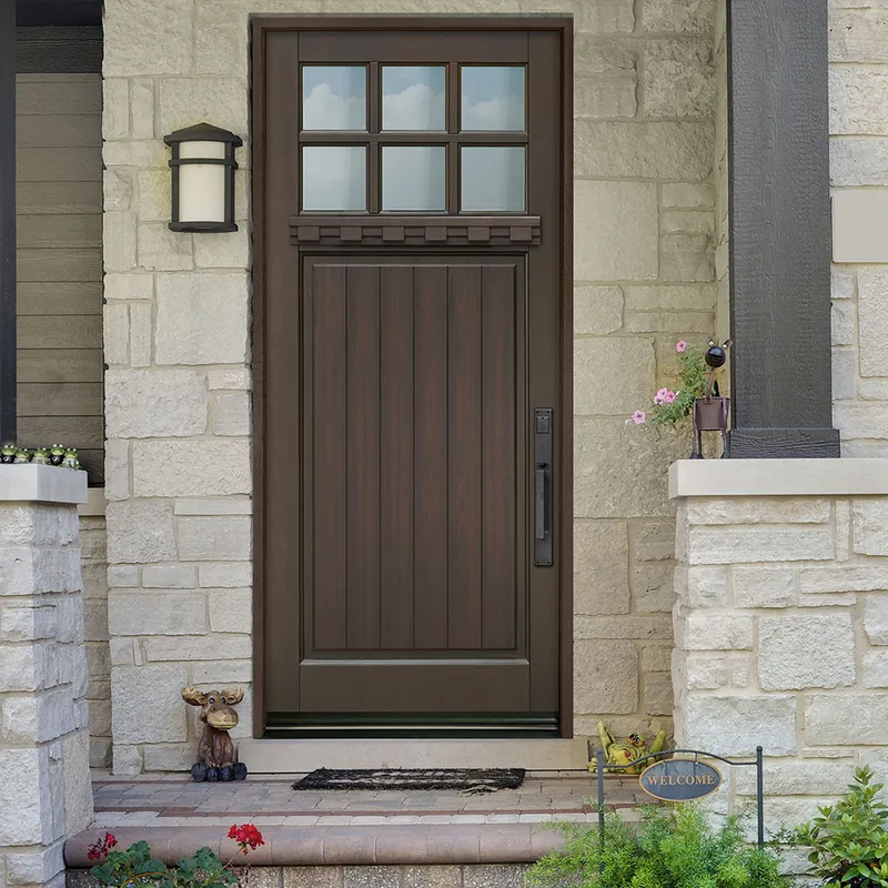 سوق أفريقيا باب مصفح خارجي من الخشب الصلب mdf للمنزل