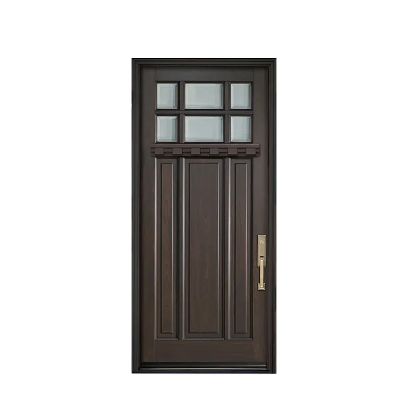 باب خشبي مركب من خشب إم دي إف داخلي بتصميم احترافي للمنزل