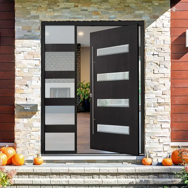 باب محوري خشبي من الميلامين حديث مقاوم للماء للغرفة الخارجية