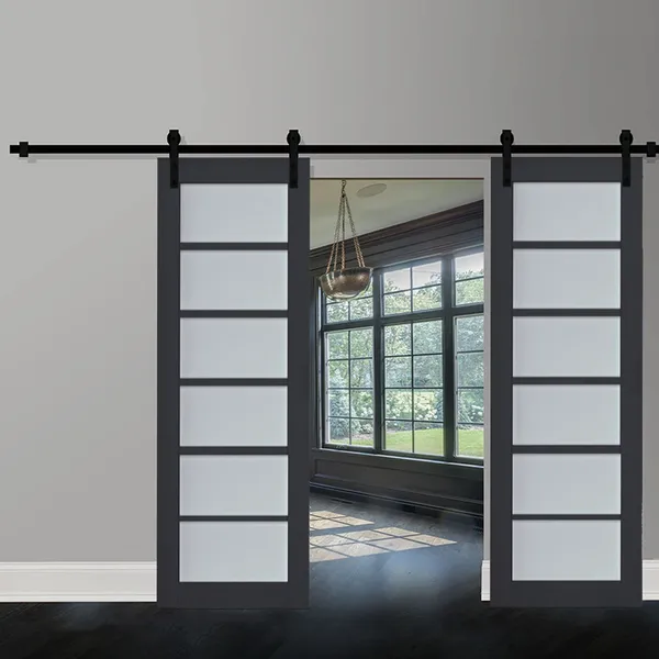 باب الحظيرة الداخلي المنزلق من الخشب الصلب المزدوج من Kudas