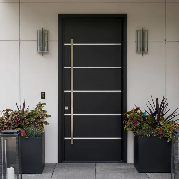 أبواب داخلية خشبية ومفصلية مصممة لباب دخول مزدوج التأرجح