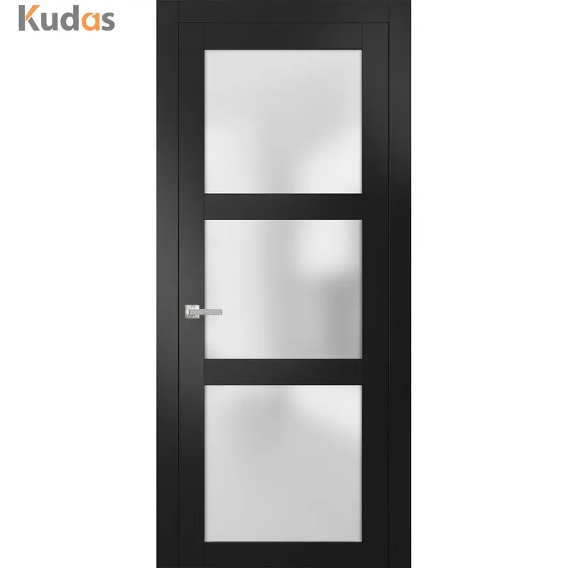 Kudas Solid Core Timber Prehung Interior Solid Wooden Flush Wood Door