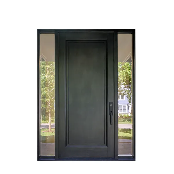 باب دخول أمامي من الخشب الصلب الصلب باب محوري مزدوج للفيلا