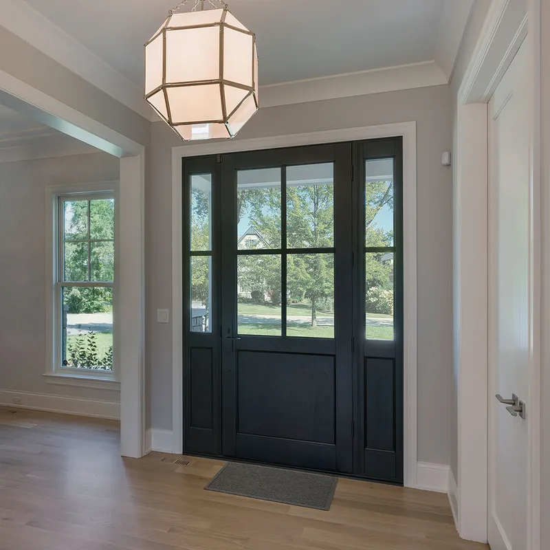 أبواب خشبية مقاومة للحريق من الخشب الصلب مقاومة للحريق