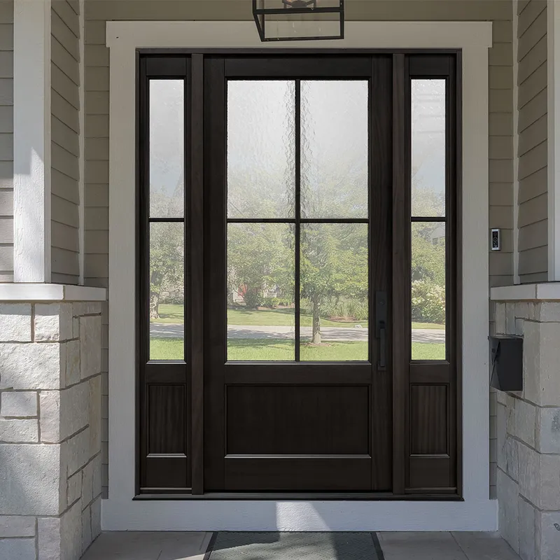 أبواب أمامية مخصصة، أبواب خارجية من الخشب الصلب الفاخر للمنزل