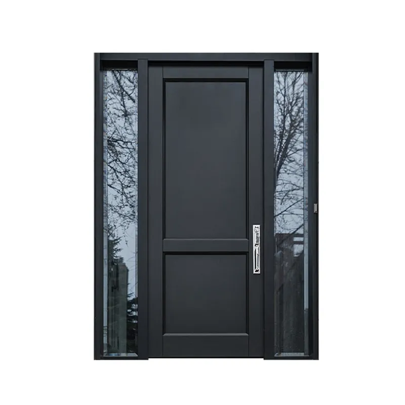 أبواب خارجية صلبة من خشب الساج، باب خشبي رئيسي مع زجاج مزخرف