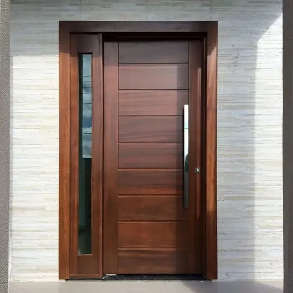 Villa exterior entry teak wood main waterproof door