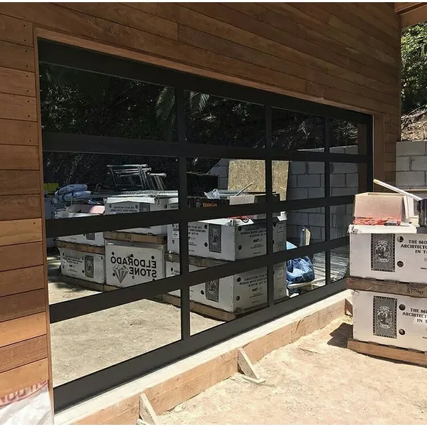 Automatic aluminum garage door