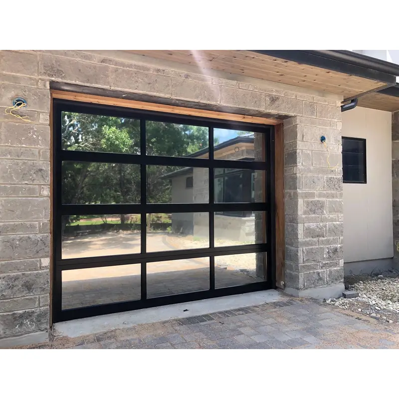Motor fiberglass garage doors
