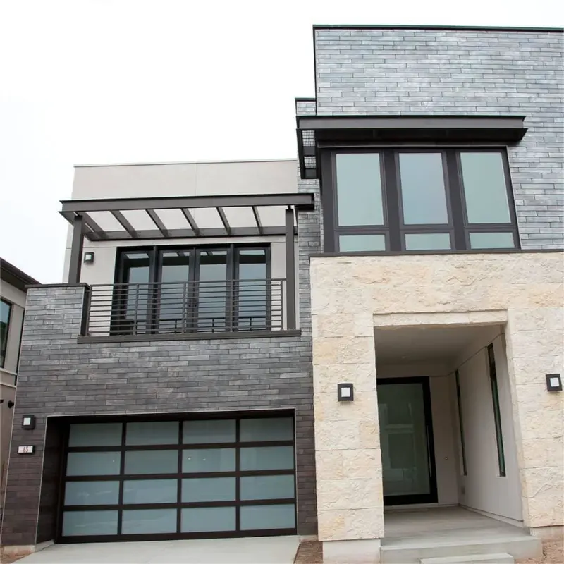 Sectional garage door aluminum waterproof glass garage door