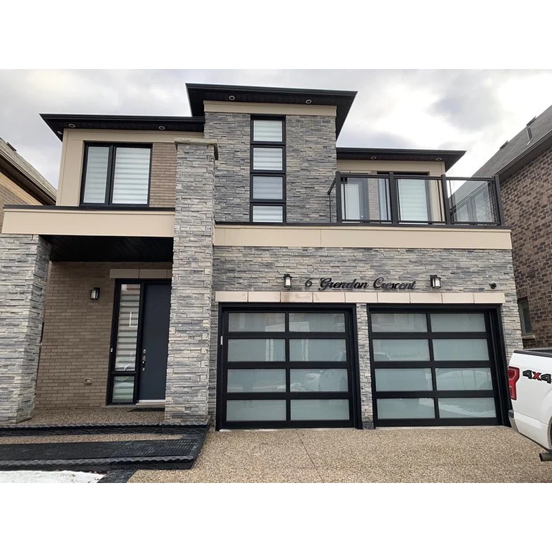 Impact door aluminum 10x10 glass garage door garage sectional doors