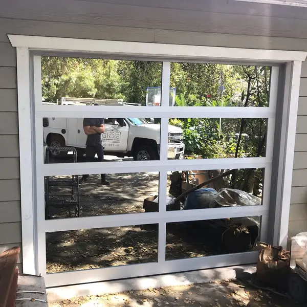 باب المرآب الخارجي الألومنيوم تأثير باب المرآب الزجاج واقية