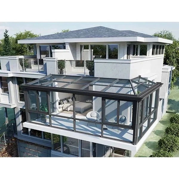 Conservatory sun room glass house free standing veranda sunroom house