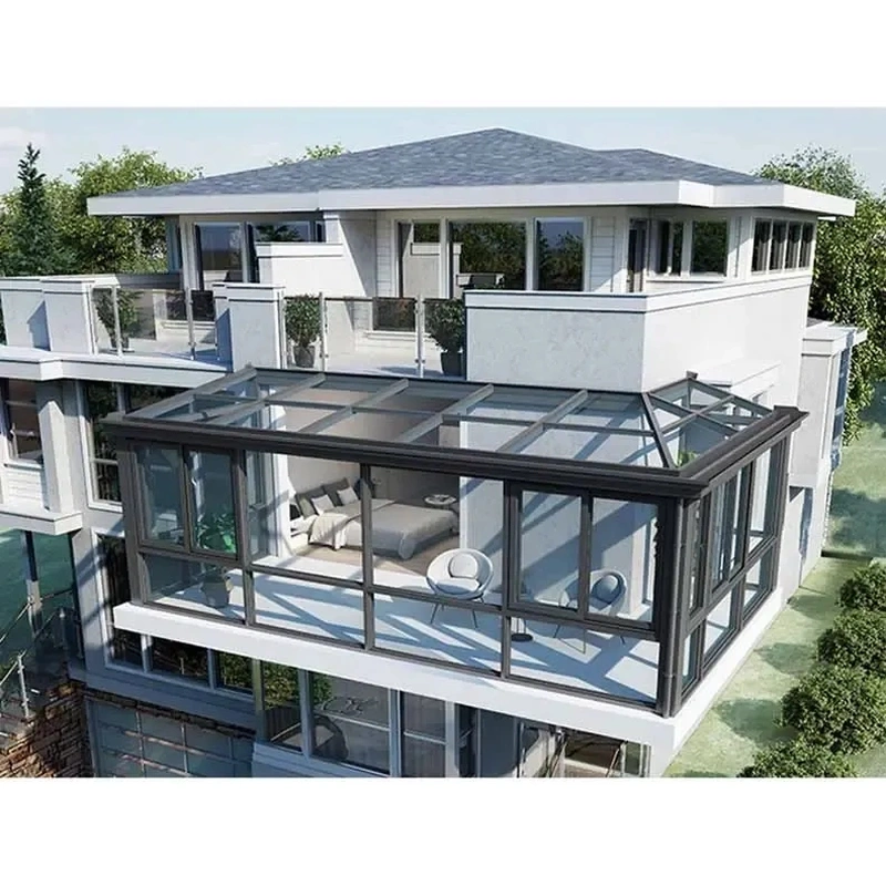 Conservatory sun room glass house free standing veranda sunroom house