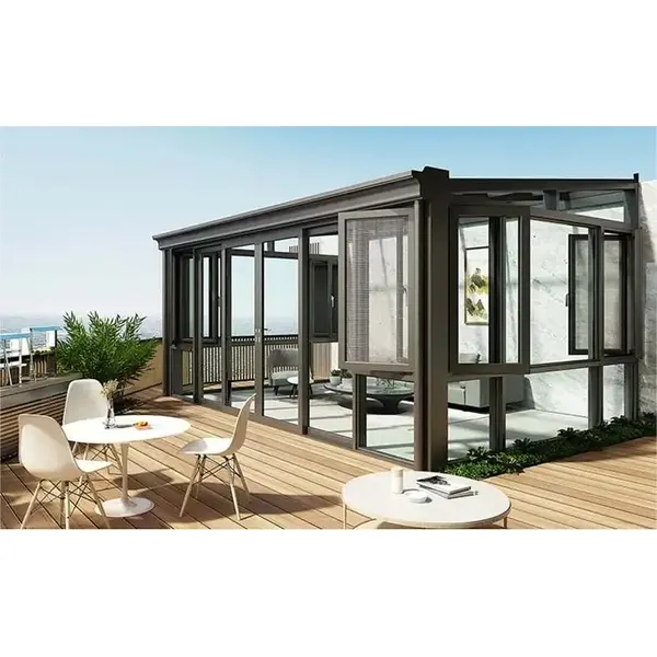 4 season aluminium glass sunrooms for solarium