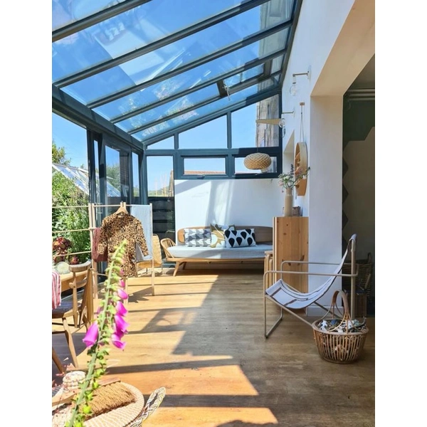 Aluminum transparent glass aluminum sunroom