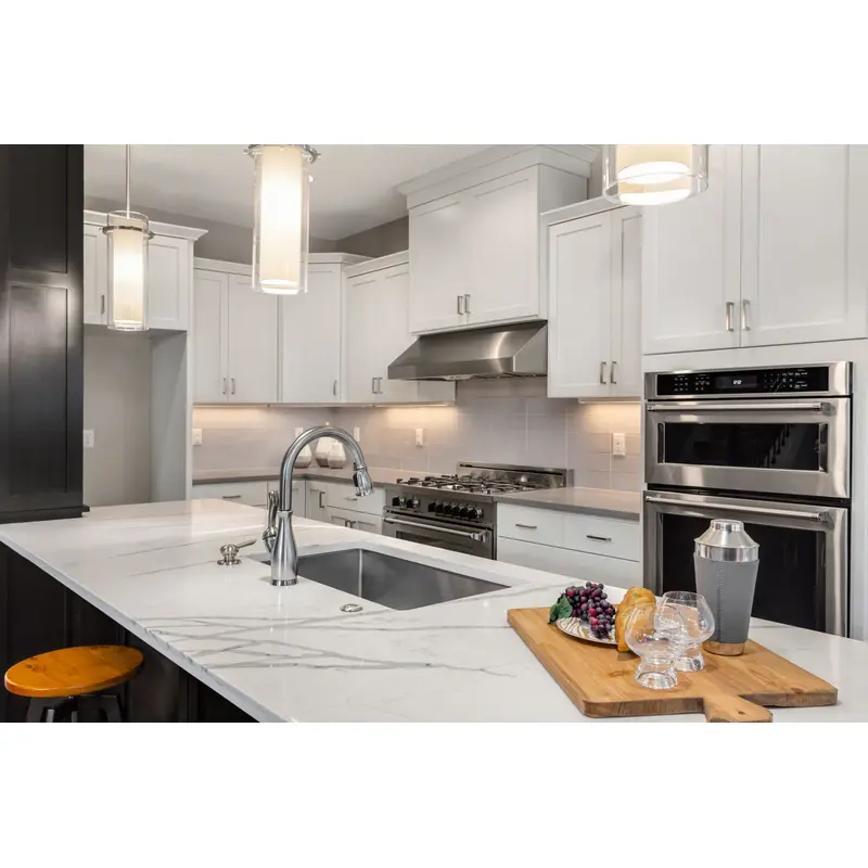 Modular solid wood kitchen cabinets