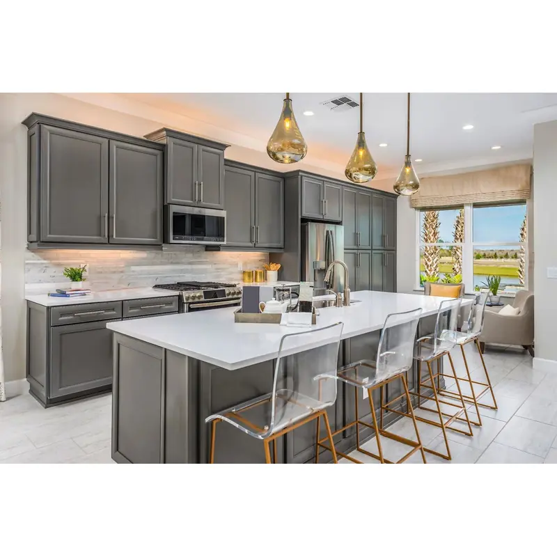 عالية اللمعان الاكريليك الفاخرة خزانات المطبخ البلاستيكية خزائن المطبخ