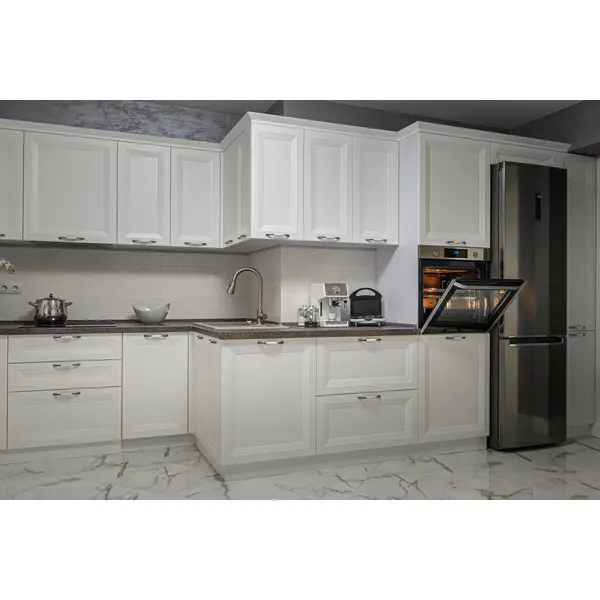 High Quality Luxury Acrylic White Kitchen Cabinet
