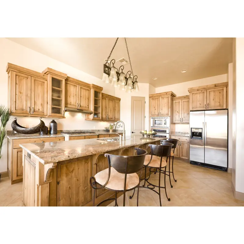 Wood Veneer Kitchen Cabinet Wall Cabinet Sets