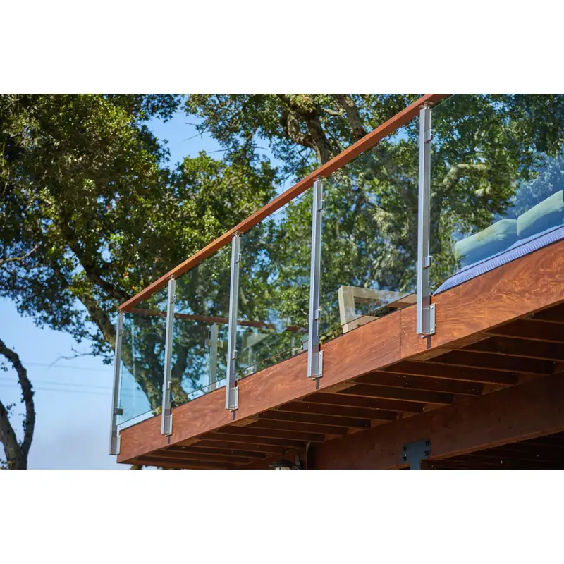 Modern Balcony Glass Railing