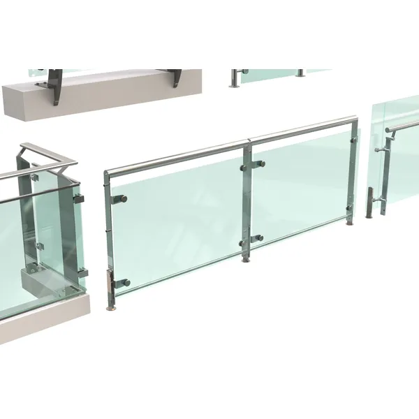 Modern Balcony Glass Railing