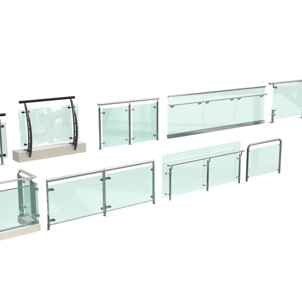 Modern Balcony Glass Railing